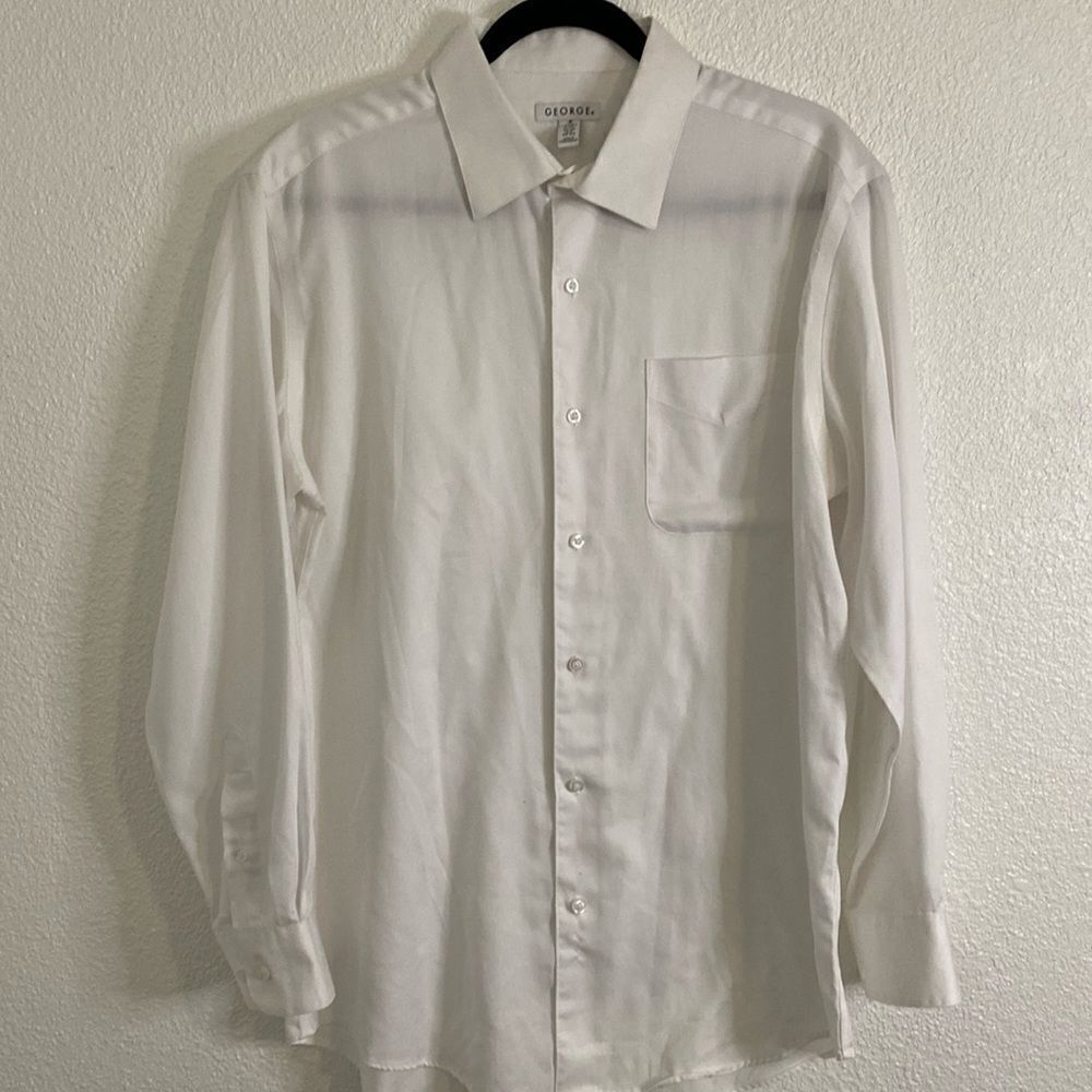 GEORGE- White button down- Size medium